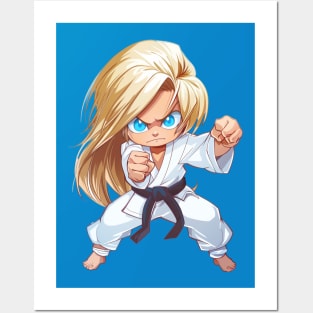 Karate Chibi Girl Posters and Art